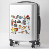 Sticker Ensemble d'autocollants Fox Features #1 (Sur valise)