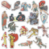 Sticker Ensemble d'autocollants Fox Features #1 (Devant)