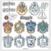 Sticker Ensemble d'autocollants Harry Potter (Feuille)