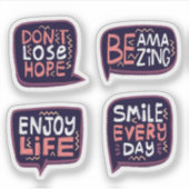 Sticker Ensemble d'autocollants motivationnels (Devant)