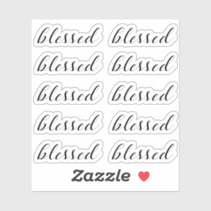 Sticker Ensemble de 10 - Typographie de texte religieux BÉ
