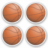 Sticker Ensemble de balle de basket-ball 4 (Devant)