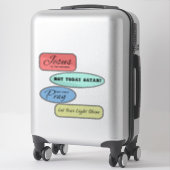 Sticker Ensemble de citations chrétiennes (Sur valise)