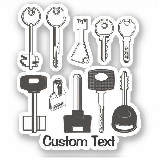 Sticker Ensemble de clés (Devant)