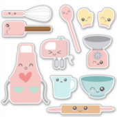 Sticker Ensemble de cuisson pour enfants (Devant)