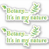 Sticker Ensemble de deux botanistes drôles de la nature (Devant)
