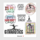 Sticker Ensemble de gymnastique (Feuille)