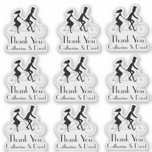 Sticker Ensemble de Merci mariage (Devant)