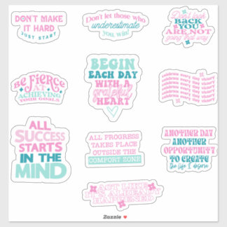 Sticker ensemble de miroirs d'affirmation positive
