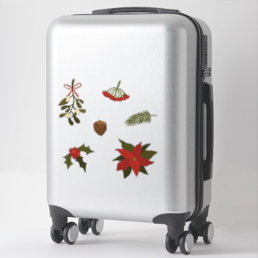 Sticker Ensemble de motifs de Noël (Sur valise)