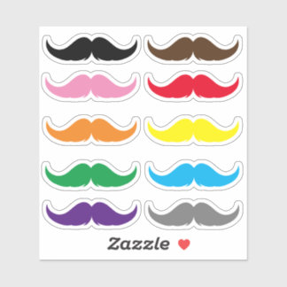 Sticker Ensemble de moustache à barre de poignées Petite p