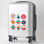 Sticker Ensemble de Noël Coloré (Sur valise)