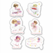 Sticker Ensemble de scrapbook de fille mignonne (Devant)
