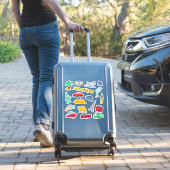 Sticker Ensemble de voyage aventure multiples destinations (Valise Insitu)