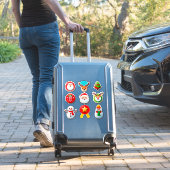 Sticker Ensemble d'éléments de fête de Noël 🎄✨ (Valise Insitu)