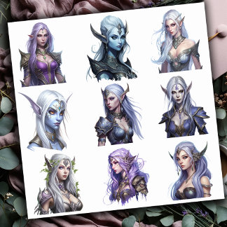 Sticker Ensemble d'elfe femelle 1