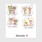 Sticker Ensemble des meilleurs amis (Feuille)