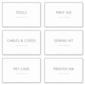 Sticker Ensemble d'étiquettes Essentials 3,5x2 pouces pour (Devant)