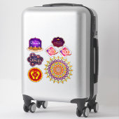 Sticker Ensemble Diwali et rangoli (Sur valise)