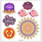 Sticker Ensemble Diwali et rangoli (Feuille)