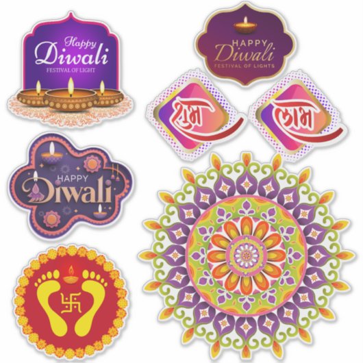 Sticker Ensemble Diwali et rangoli (Devant)