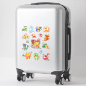 Sticker Ensemble Dragon dans un pack multiple (Sur valise)