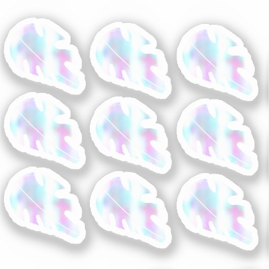 Sticker Ensemble Faux Holographique Liquide de Feuille de (Recto)