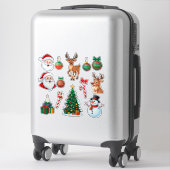 Sticker Ensemble festif de Noël (Sur valise)