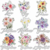 Sticker Ensemble floral Fruit de l'esprit (Devant)