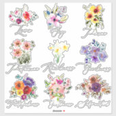 Sticker Ensemble floral Fruit de l'esprit (Feuille)