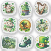 Sticker Ensemble irlandais de Saint-Patrick jour de waterc (Devant)