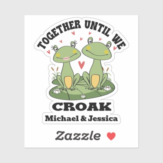 Sticker Ensemble Jusqu'À Ce Que Nous Crochions Funky Frog  (Feuille)