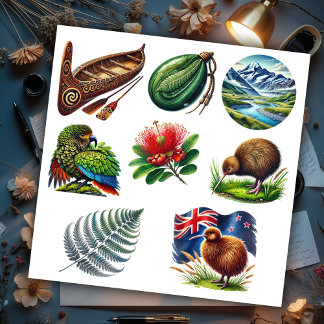 Sticker Ensemble Kiwiana de Nouvelle-Zélande 3