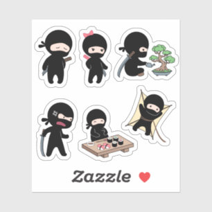 Sticker Ensemble minuscule Ninja 2
