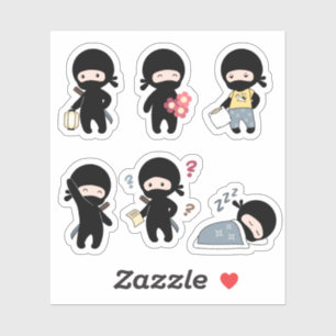 Sticker Ensemble minuscule Ninja 4