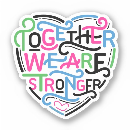 Sticker Ensemble, Nous Sommes Plus Forts (Devant)