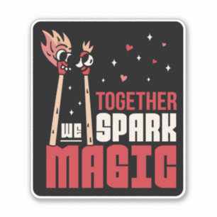 STICKER ENSEMBLE, NOUS SPARK MAGIC CORCHES COUPLE