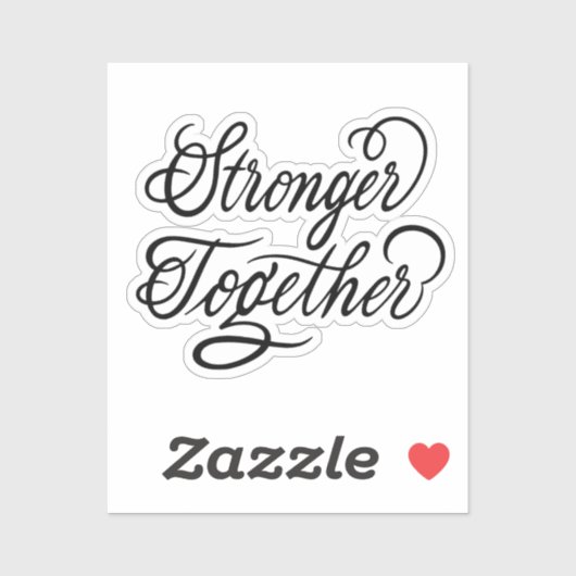 Sticker Ensemble plus fort (Feuille)