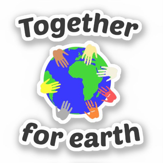 Sticker Ensemble pour la terre (Recto)