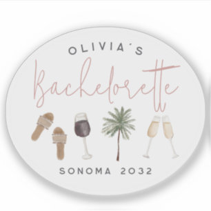 Sticker Enterrement de vie de jeune fille personnalisé au 