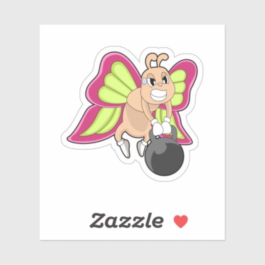 Sticker Entraînement de résistance aux papillons (Feuille)