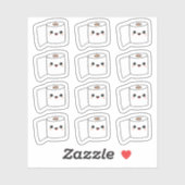 Sticker Entraînement en pot en papier de toilette / Restoc (Feuille)