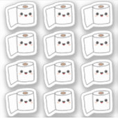 Sticker Entraînement en pot en papier de toilette / Restoc (Devant)