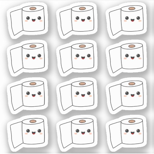 Sticker Entraînement en pot en papier de toilette / Restoc (Devant)