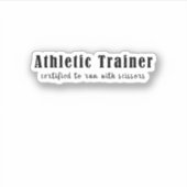 Sticker Entraîneur Athlétique Certifié Pour Fonctionner Av (Devant)