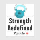 Sticker Entraîneur d'athlète Promo Kettlebell Force Redéfi (Feuille)