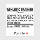 Sticker Entraîneur sportif Noun Définition Formation Cool (Feuille)