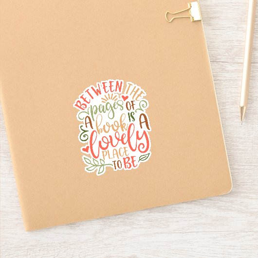 Sticker Entre Les Pages Des Idées De Livre (Carnet)