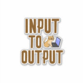 Sticker Entrée vers la sortie (Devant)