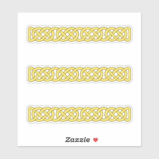 Sticker Entrelacs celtiques en bande (Feuille)